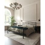 Кровать с изножьем Глэдис (160х200/ноги металл/цвет Чёрный) | Интернет магазин мебели и декора LifeDekor