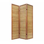 Ширма 1010-3 (каркас-орех/бамбук-коньяк) | Интернет магазин мебели и декора LifeDekor