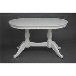 Стол обеденный овальный Лилия-1300 (слоновая кость 9001) | Интернет магазин мебели и декора LifeDekor