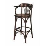 Стул барный 750 Венский твердый (темный тон) | Интернет магазин мебели и декора LifeDekor