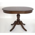 Стол обеденный овальный раздвижной Капелла-2 (Темный орех /шпон Дуб) Тип 2 | Интернет магазин мебели и декора LifeDekor