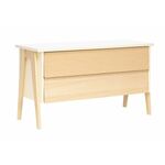 Комод Сканди 2 ящ. (Натуральное дерево/дуб шампань) | Интернет магазин мебели и декора LifeDekor
