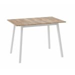 ТИРК стол раздвижной 110(142)х70  Дуб каньон/Белый | Интернет магазин мебели и декора LifeDekor