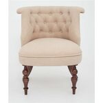 Кресло Бархат (темный тон / RS3 - бежевый) | Интернет магазин мебели и декора LifeDekor