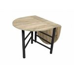 Стол-книжка Рим овал (дуб санома) | Интернет магазин мебели и декора LifeDekor