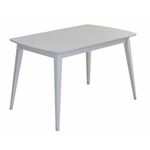 Стол "Одиссей-1" (Белый/ноги Белый/шпон Бук) | Интернет магазин мебели и декора LifeDekor