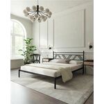 Кровать Монблан (140х200/ноги металл/цвет Черный) | Интернет магазин мебели и декора LifeDekor