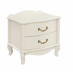 Тумбочка прикроватная "Джульетта" 2 ящ. (молочный дуб ) Вис | Интернет магазин мебели и декора LifeDekor