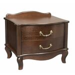 Тумбочка прикроватная "Джульетта" 2 ящ. (орех) Вис | Интернет магазин мебели и декора LifeDekor
