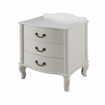 Тумбочка прикроватная "Джульетта" 3 ящ. (молочный дуб) Вис | Интернет магазин мебели и декора LifeDekor