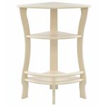 Этажерка угловая "Грейс" (дуб шампань ) Вис | Интернет магазин мебели и декора LifeDekor