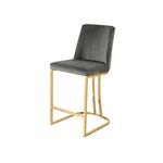 Стул барный Пресли DX-2296-1.1, серый | Интернет магазин мебели и декора LifeDekor