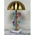 Лампа настольная MOLECULE с разноцветными шарами, 30х51 см, золото | Интернет магазин мебели и декора LifeDekor