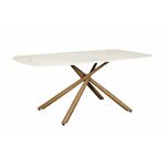 Стол обеденный Неаполь160 TW-1162-T-1,160x90x76 см, белый мрамор | Интернет магазин мебели и декора LifeDekor