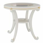 Стол журнальный Глория С молочный дуб Л | Интернет магазин мебели и декора LifeDekor