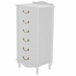 Комод Джульетта узкий 6 ящ., молочный дуб Л | Интернет магазин мебели и декора LifeDekor