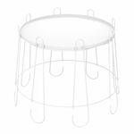 Столик кофейный SHT-CT6-2 белый муар | Интернет магазин мебели и декора LifeDekor