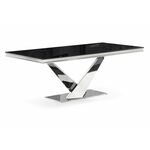 Стол стеклянный Levon 200x100x75 black | Интернет магазин мебели и декора LifeDekor