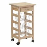 Тумба с ящиком и корзинами лак | Интернет магазин мебели и декора LifeDekor