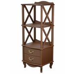 Этажерка Джульетта 2 уровня, орех Л | Интернет магазин мебели и декора LifeDekor