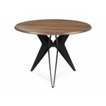 Стол деревянный Рикла 100х76 орех кантри / черный | Интернет магазин мебели и декора LifeDekor