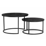 Журнальный стол Плумерия черный мрамор / черный | Интернет магазин мебели и декора LifeDekor