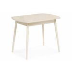 Стол стеклянный Калверт кремовый | Интернет магазин мебели и декора LifeDekor