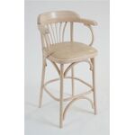 Стул барный 650 Венский мягкий (беленый дуб, экокожа бежевая) | Интернет магазин мебели и декора LifeDekor