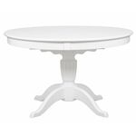 Стол круглый обеденный Амфора-Макси (125(165)х125х78 / Белый) | Интернет магазин мебели и декора LifeDekor