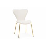 Стул Solo white / gold | Интернет магазин мебели и декора LifeDekor