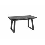 Стол Барон 160, Камень тёмный  Compakt cer/Чёрный | Интернет магазин мебели и декора LifeDekor