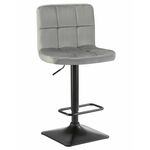 Стул барный DOBRIN DOMINIC, серый велюр (MJ9-75) | Интернет магазин мебели и декора LifeDekor