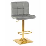 Стул барный DOBRIN GOLDIE, серый велюр (MJ9-75) | Интернет магазин мебели и декора LifeDekor