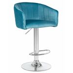 Стул барный DOBRIN DARCY, морской волны велюр (1922-7) | Интернет магазин мебели и декора LifeDekor