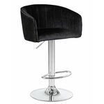 Стул барный DOBRIN DARCY, черный велюр (1922-21) | Интернет магазин мебели и декора LifeDekor