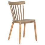 Стул обеденный DOBRIN THEO, ножки светлый бук, цвет бежевый (GR-03) | Интернет магазин мебели и декора LifeDekor