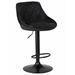 Стул барный DOBRIN LOGAN BLACK, черный велюр (MJ9-101) | Интернет магазин мебели и декора LifeDekor