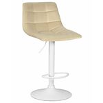 Стул барный DOBRIN TAILOR WHITE, бежевый велюр (MJ9-10) | Интернет магазин мебели и декора LifeDekor