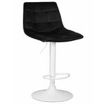 Стул барный DOBRIN TAILOR WHITE, черный велюр (MJ9-101) | Интернет магазин мебели и декора LifeDekor