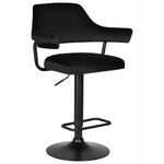 Стул барный DOBRIN CHARLY BLACK, черный велюр (MJ9-101) | Интернет магазин мебели и декора LifeDekor