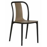 Стул обеденный DOBRIN ADAM, черный/бежевый | Интернет магазин мебели и декора LifeDekor
