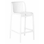 Стул полубарный DOBRIN CHLOE, белый | Интернет магазин мебели и декора LifeDekor