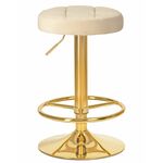 Табурет барный DOBRIN BRUNO GOLD, бежевый велюр (MJ9-10) | Интернет магазин мебели и декора LifeDekor