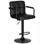 Стул барный DOBRIN KRUGER ARM BLACK, черный | Интернет магазин мебели и декора LifeDekor