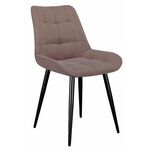 Стул DikLine 206М B5 LATTE, ножки черные | Интернет магазин мебели и декора LifeDekor
