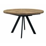 Стол DikLine RD120 дуб галифакс/ опоры черные | Интернет магазин мебели и декора LifeDekor