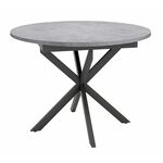 Стол Dikline RDB100X Бетон (ЛДСП EGGER)/Опоры XR черные | Интернет магазин мебели и декора LifeDekor