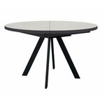 Стол DikLine RD120 хромикс белый/ опоры черные | Интернет магазин мебели и декора LifeDekor