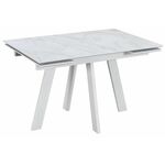 Стол обеденный WINGS Жемчужный Перито/Белый, Белый | Интернет магазин мебели и декора LifeDekor