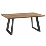 Стол DikLine ZL160 дуб галифакс/ черный/ опоры черные | Интернет магазин мебели и декора LifeDekor